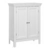 Teamson Home Stratford Wooden Floor Cabinet with 2 Shelves, White