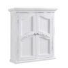 Teamson Home Versailles Wooden Wall Cabinet with 2 Shelves, White