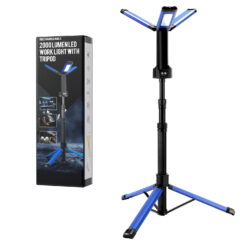 Teedor Rechargeable LED Work Light with Tripod, 2000 Lumens, 20W, 8000mah, IP54