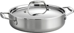 Tramontina Covered Braiser Stainless Steel Tri-Ply Clad 3 Qt, 80116/009DS