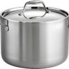 Tramontina Covered Stock Pot Stainless Steel Induction-Ready Tri-Ply Clad 8 Quart, 80116/041DS