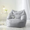 Urban Shop Structured Bean Chair, Gray Canvas