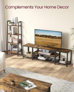 VASAGLE Modern TV Stand for TVs up to 75 Inches, 3-Tier Entertainment Center