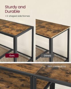 VASAGLE Modern TV Stand for TVs up to 75 Inches, 3-Tier Entertainment Center