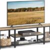 VASAGLE Modern TV Stand for TVs up to 75 Inches, 3Tier Entertainment Center