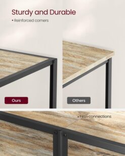 VASAGLE Modern TV Stand for TVs up to 75 Inches, 3Tier Entertainment Center