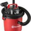Vacmaster 2.5 Gallon Shop Vacuum Cleaner 2 Peak HP Power Suction Lightweight 3-in-1 Wet Dry Vacuum with Blower & Wall Mount Design for Cleaning Car, Boat, Pet Hair, Hard Floor