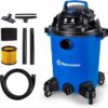 Vacmaster 4 Peak HP 8 Gallon Wet Dry Vacuum Cleaner Lightweight Powerful Suction Shop Vacuum with Blower Function for Dog Hair,Garage,Car,Home & Workshop