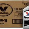 Valvoline Advanced Full Synthetic SAE 0W-16 Motor Oil 5 QT