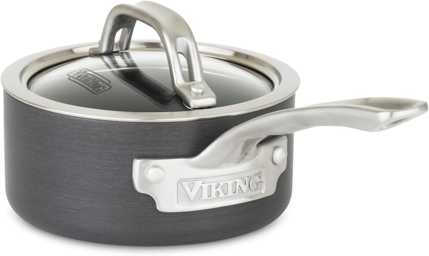 Viking Hard Anodized Nonstick 10-Piece Cookware Set with Glass