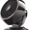 Vornado 5303 Small Whole Room Air Circulator Fan with Base-Mounted Controls, 3 Speed Settings, Multi-Directional Airflow, Removable Grill for Cleaning, Black