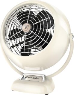 Vornado VFAN Jr. Vintage Air Circulator Fan, Vintage White, 6.1 x 10.1 x 11.4 inches