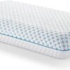 WEEKENDER Ventilated Gel Memory Foam Pillow with Reversible Cooling Cover – Two-Sided for All-Season Comfort – Washable Cover - King , White