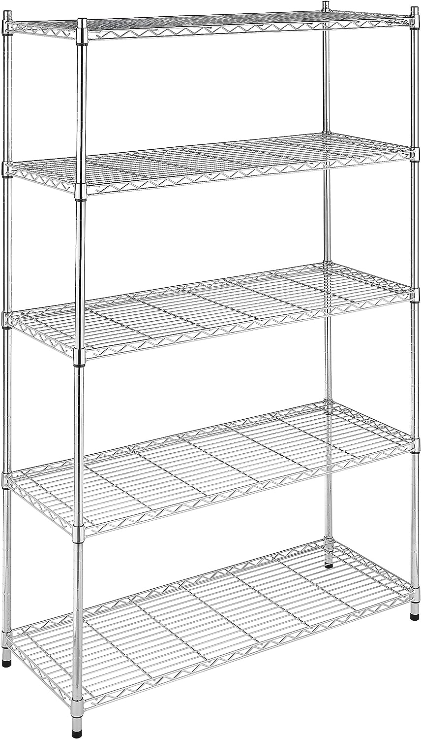 Whitmor 3-Tier Supreme Small Chrome Shelves