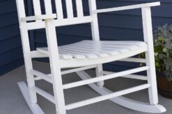 Woodlawn&Home, 100019, Mission Style Rocking Chair, White