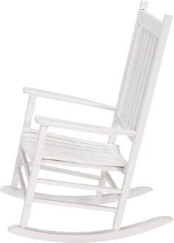 Woodlawn&Home, 100019, Mission Style Rocking Chair, White