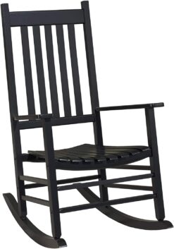 WoodlawnHome, 100033, Mission Style Rocking Chair, Color Black