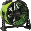 XPOWER FC-200 Heavy Duty Industrial High Velocity Whole Room Air Mover Air Circulator Utility Floor Fan, 4 Speeds, Timer, 13 inch, 1300 CFM