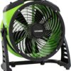 XPOWER FC-250D DC Motor Heavy Duty Industrial High Velocity Whole Room Air Mover Air Circulator Utility Floor Fan, Variable Speed, Timer, 13 inch, 1560 CFM