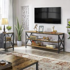 Yaheetech Industrial TV Stand for TV up to 65 inch, 55
