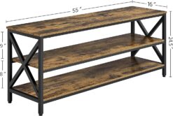 Yaheetech Industrial TV Stand for TV up to 65 inch, 55