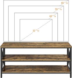 Yaheetech Industrial TV Stand for TV up to 65 inch, 55