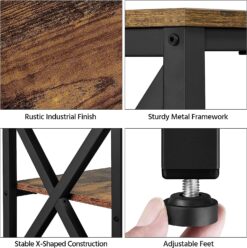 Yaheetech Industrial TV Stand for TV up to 65 inch, 55