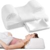 YourFacePillow Beauty Pillow - Anti Wrinkle & Anti Aging Back Sleeping Pillow - Wrinkle Prevention Pillow to Sleep on Back - Memory Foam Beauty Sleep Pillow (Large with Satin Case)
