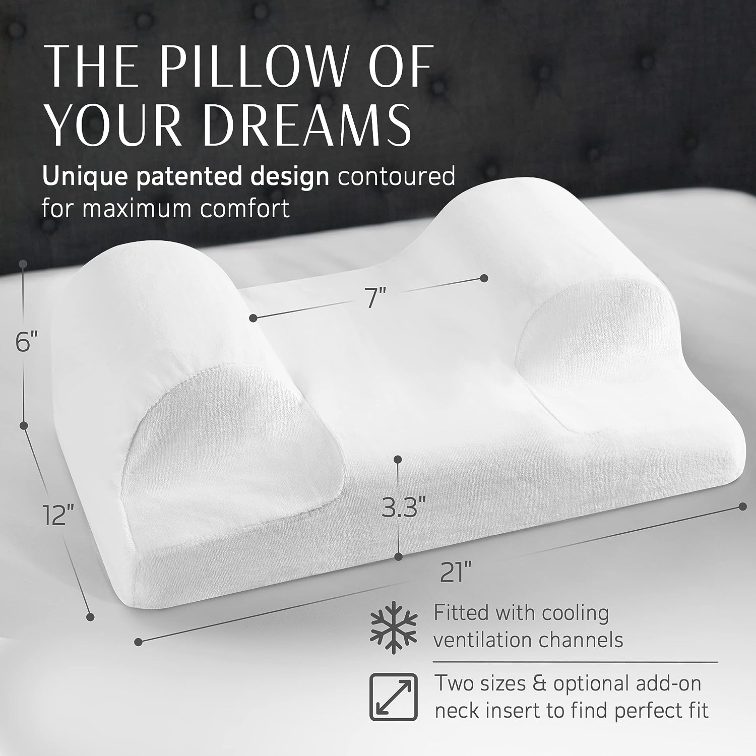  YourFacePillow Cervical Neck Pillow for Sleeping