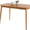 ZINUS Jen 47 Inch Dining Table, Solid Wood Kitchen Desk, Easy Assembly, Natural Brown