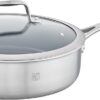 ZWILLING Spirit Ceramic Nonstick Saute Pan, 3-qt, 2-inch, Stainless Steel