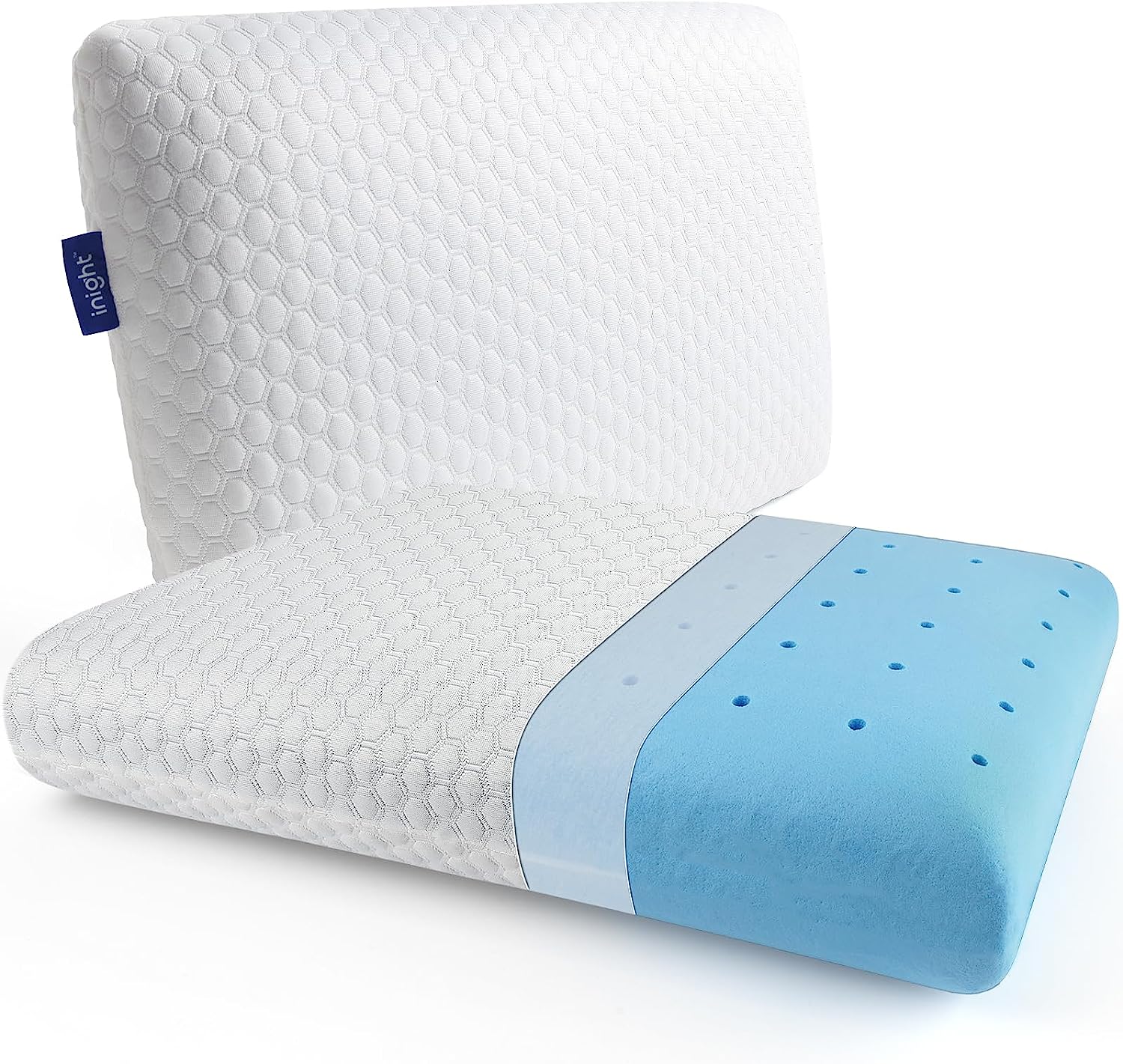 inight Memory Foam Pillows, Standard Pillows Set of 2, Foam Pillows for  Sleeping, Bed Pillows for Back Sleeper & Side Sleeper Pillow, Memory Foam  Pillows 2 Pack, Oeko-TEX & CertiPUR-US Certified
