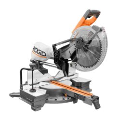 RIDGID R4222 15 Amp Corded 12 in. Dual Bevel Sliding Miter Saw with 70 Deg. Miter Capacity and LED Cut Line Indicator
