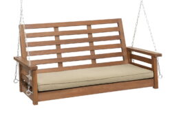 Barrington 4' Porch Swing with Oil Finish Seats 1-2 People with Olefin Cushion, 901289