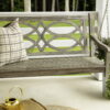 Barrington&Home 4' Decorative Porch Swing in Gray Wire Finish with Chains