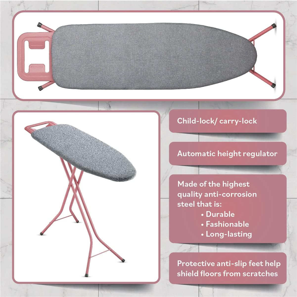 Ironing Mat &Pad Heat Resistant Pads Portable Travel Ironing