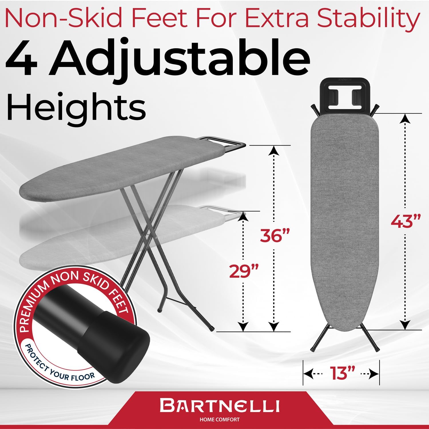 Bartnelli Ironing Board Made in Europe 3