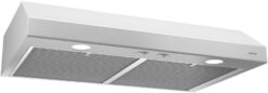Broan-NuTone Glacier 36-inch Under-Cabinet 4-Way Convertible Range Hood with 2-Speed Exhaust Fan and Light White