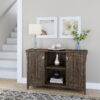Bush Furniture Salinas Accent Storage Cabinet with Doors, Ash Brown