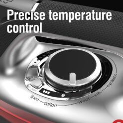 CHI Steam Iron With Retractable Cord, Titanium Infused Ceramic Soleplate & Over 400 Steam Holes, Professional Grade, Black Chrome (13109)