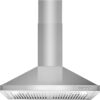 COSMO 63175 30 in. Wall Mount Range Hood with Efficient Airflow, Ducted, 3-Speed Fan, Permanent Filters, LED Lights, Chimney Style Over Stove Vent in Stainless Steel, Exhaust