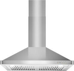 COSMO 63175 30 in. Wall Mount Range Hood with Efficient Airflow, Ducted, 3-Speed Fan, Permanent Filters, LED Lights, Chimney Style Over Stove Vent in Stainless Steel, Exhaust