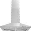 COSMO COS-6324EWH Wall Mount Range Hood, Chimney-Style Over Stove Vent, 3 Speed Fan, Permanent Filters, LED Lights in Stainless Steel (24 inch)
