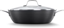 Calphalon Classic Hard-Anodized Nonstick Cookware, 12-Inch Cooking Pan with Lid