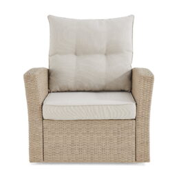 Canaan All-Weather Wicker Outdoor Armchair with Cushions