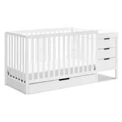Carter's by DaVinci Colby 4-in-1 Convertible Crib & Changer Combo in White