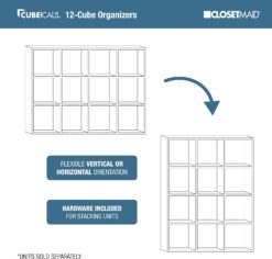 ClosetMaid 1290 Cubeicals Organizer, 12-Cube, White