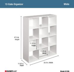 ClosetMaid 1290 Cubeicals Organizer, 12-Cube, White