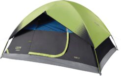 Coleman Dark Room Sundome Camping Tent 4 Person Tent Blocks 90% of Sunlight and Keeps Inside Cool, Lightweight Tent for Camping Includes Rainfly, Carry Bag, and Easy Setup