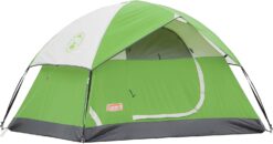 Coleman Sundome Camping Tent, 3 Person Dome Tent with Easy Setup, Included Rainfly and WeatherTec Floor to Block Out Water Palm Green